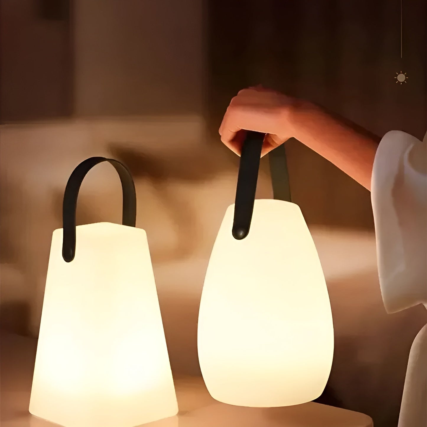 Waterproof Wireless LED Table Lamp for Indoor & Outdoor - Lumora-Round-The Livary