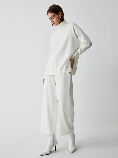 Wide Trousers for Women - Selina-White-XS-Nora Luxe