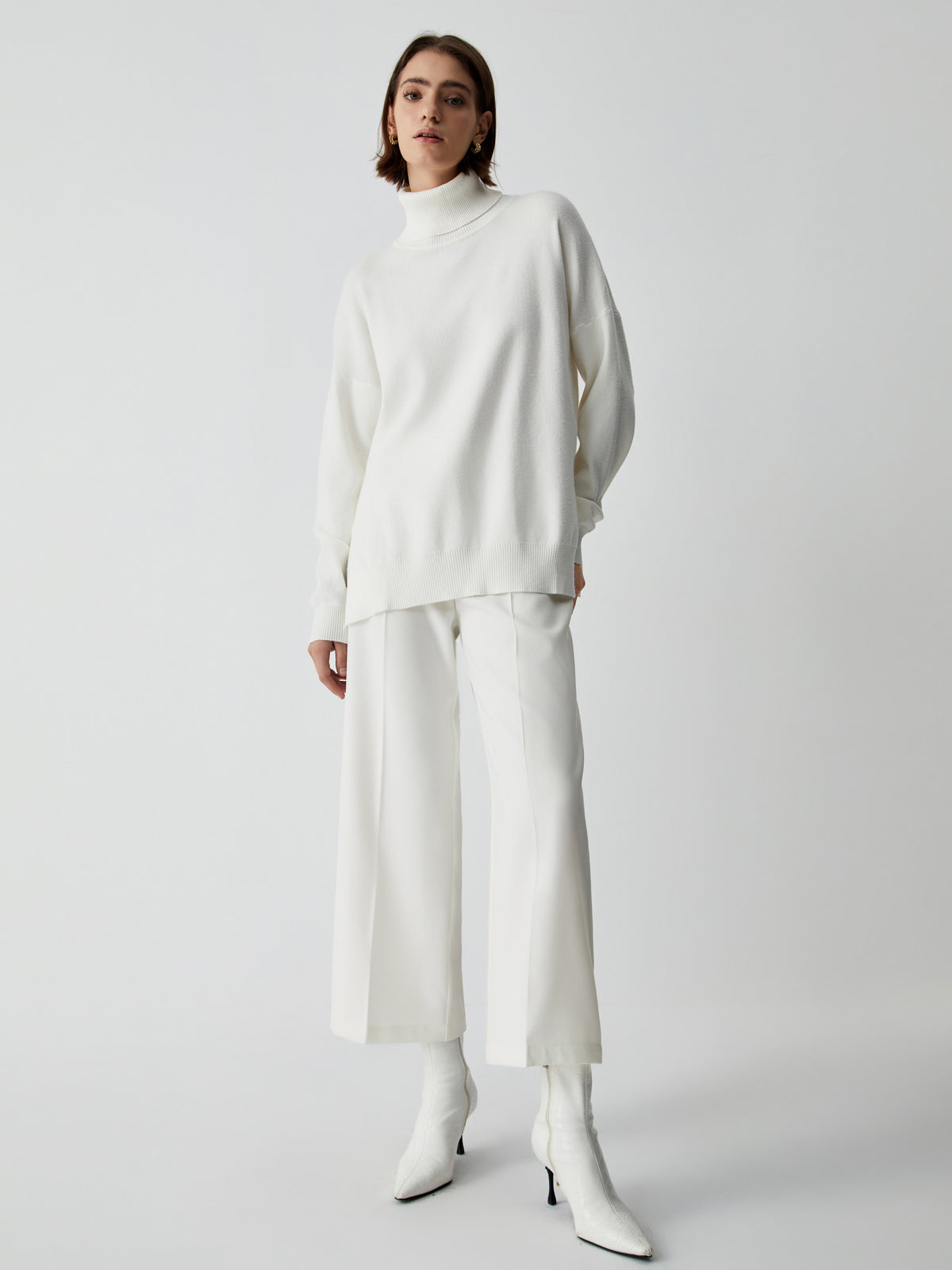 Wide Trousers for Women - Selina-White-XS-Nora Luxe