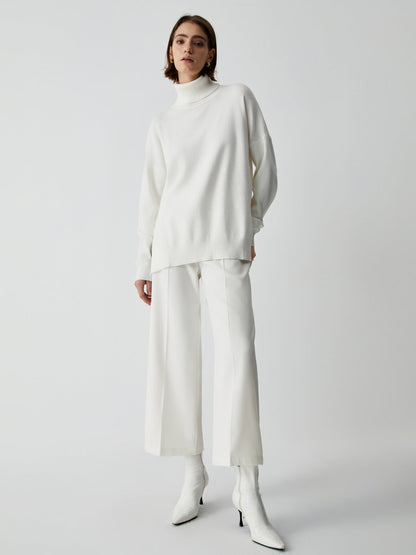 Wide Trousers for Women - Selina-White-XS-Nora Luxe
