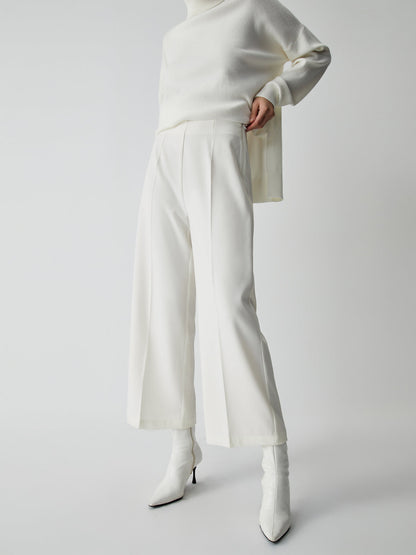 Wide Trousers for Women - Selina-White-XS-Nora Luxe