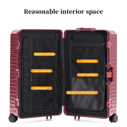Wider grip hard shell suitcase – Lisbon-Gray-S (45 L)-Nora Luxe