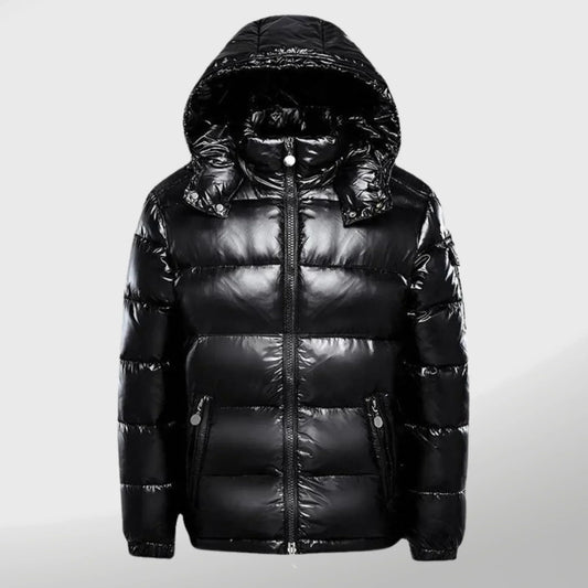 Windproof Men's Puffer Jacket – Nolan-Black-S-State of Style