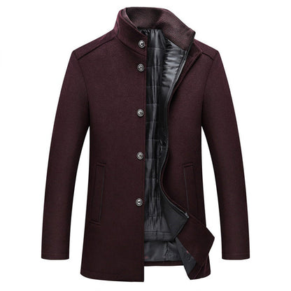 Windproof Striped Men's Jacket - Logan™-Gray-M-Nora Luxe