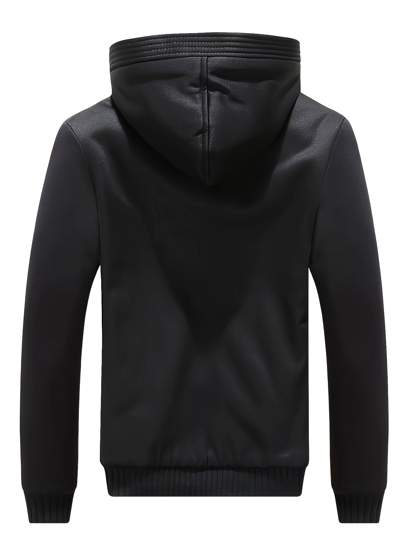 Winter Warm Fleece Jacket with Hood - Dario-Bordeaux red-S-Nora Luxe