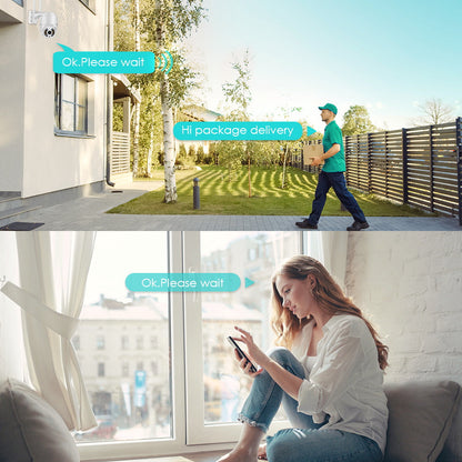 Wireless Outdoor Security Camera with WiFi – SecureView 360-Nora Luxe