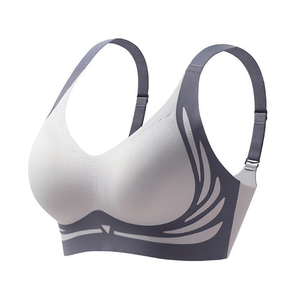 Wireless push-up bra with lifting effect – Isabella-Blue-M (BC)(99-121 lbs)-Nora Luxe