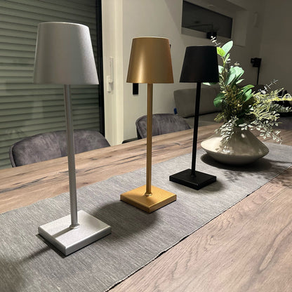 Wireless Rechargeable Table Lamp - Lumière Monsieur-White-Nora Luxe