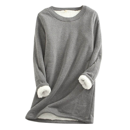 Ladies' fleece pullover with lining – Mira