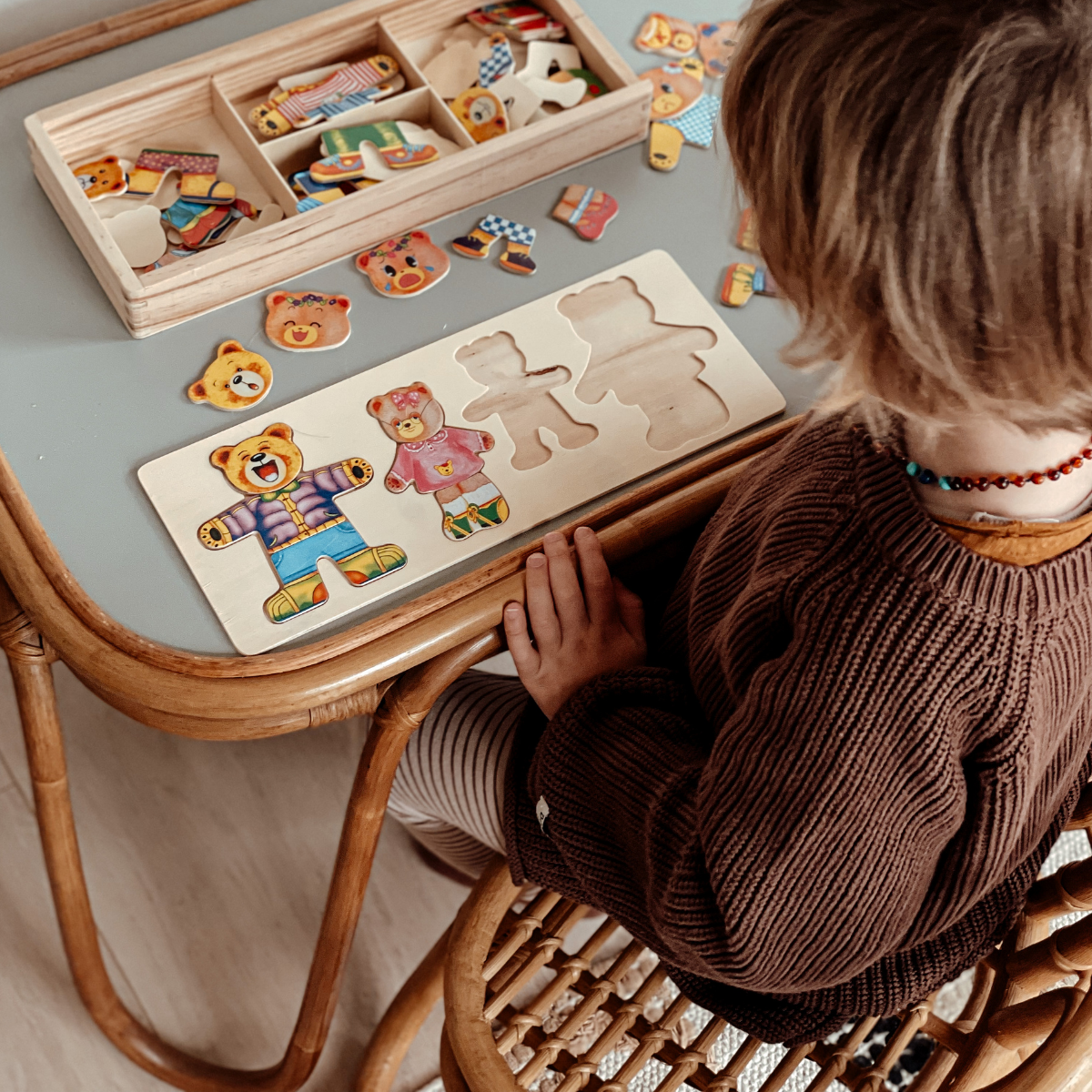 Wooden Puzzle - DressUp Max-Nora Luxe