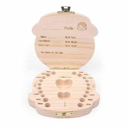 Wooden Tooth Box for Precious Memories - Tooth Treasure (1+1 FREE)-Boy-Nora Luxe