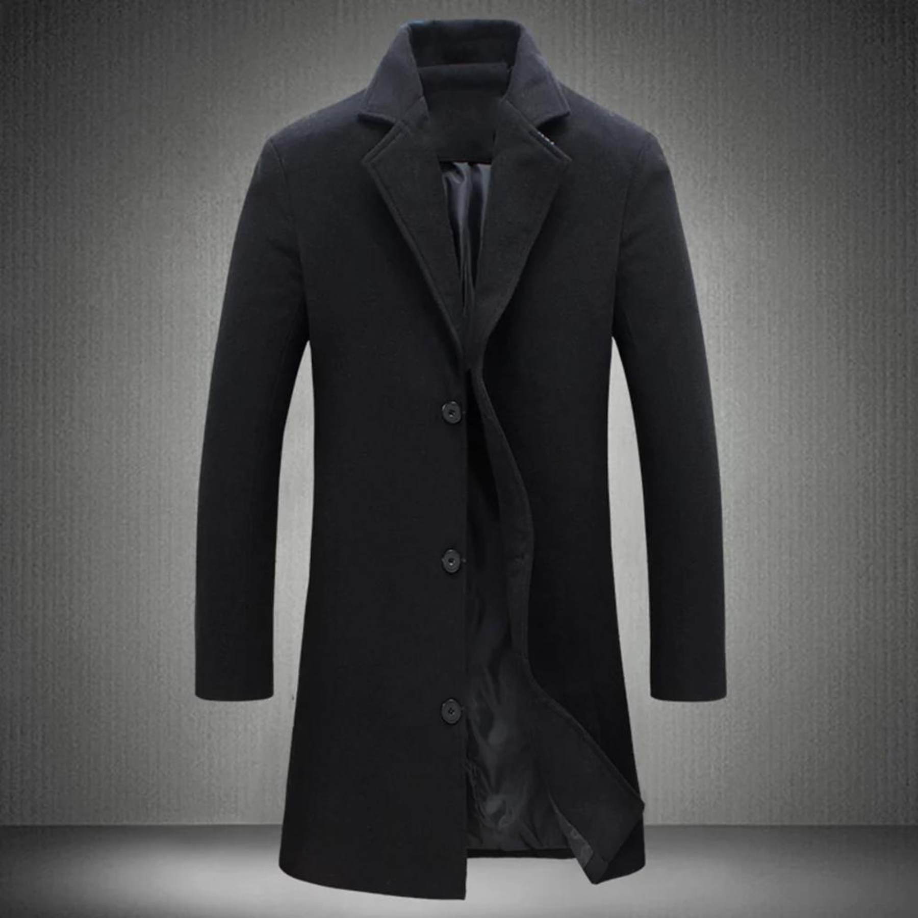 Wool men's jacket - Victor-Black-XS-Nora Luxe