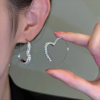 Zirconia Heart Earrings - Eliana-Nora Luxe